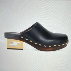 Fendi baguette clogs